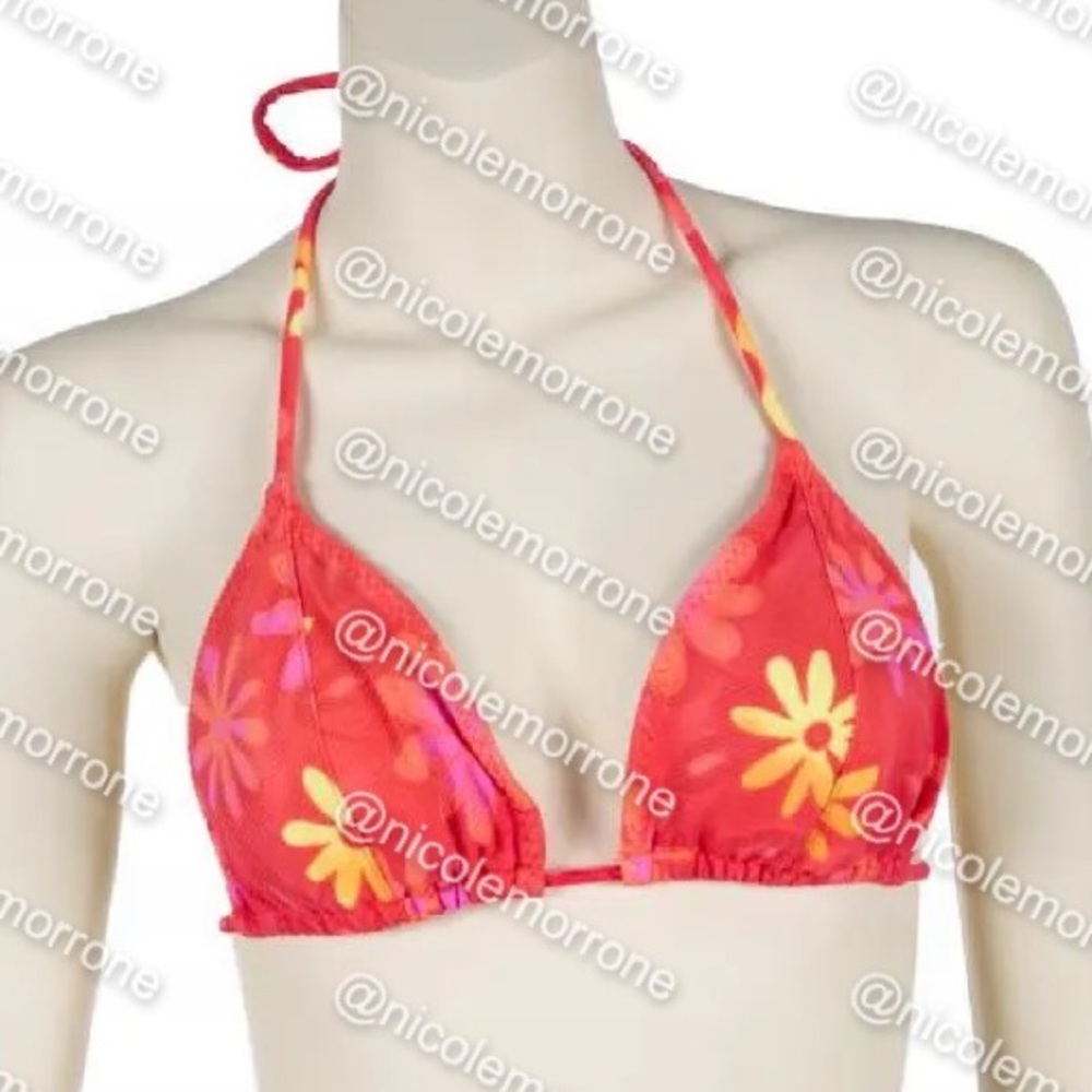 ISO 🔎 Endless Sun 90s Floral Bikini - coral orange floral y2k early 2000s vtg